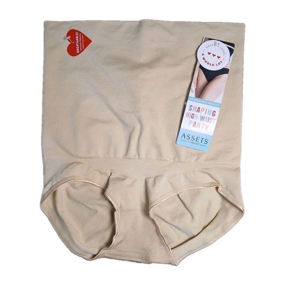Assets By Spanx Women's NWT Beige Shaping High-Waist Panty 1X NWT